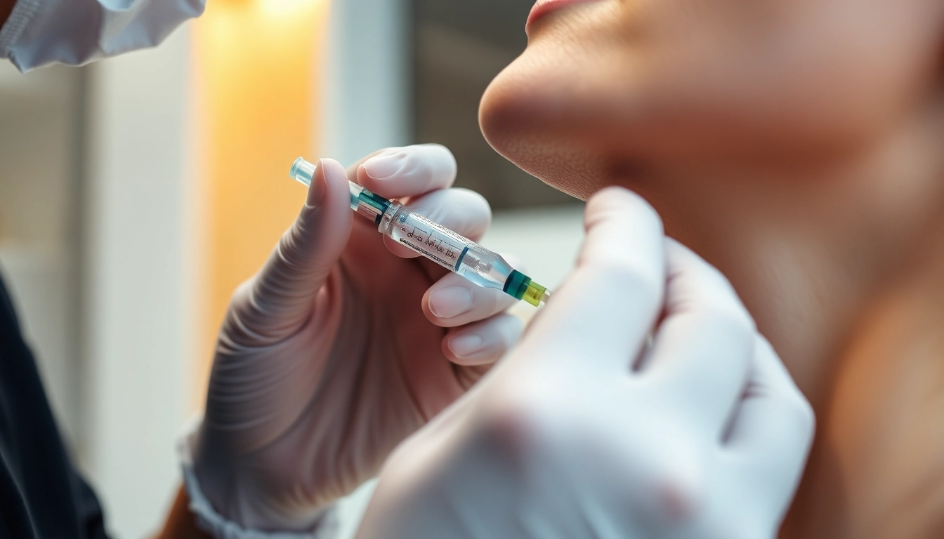 Fettwegspritze Zürich: Professional injection targeting small fat deposits in a clean clinic setting.