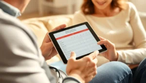 Compare health insurance options side-by-side on a tablet for budget-friendly family plans.